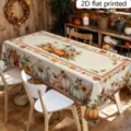 Tovaglia Ringraziamento zucca foglia d'acero autunno rustico tavolo da pranzo variante - 40x60cm Tessuto Spazzolato (20g) / Stile Motivo Zucca Girasole (ZB811-13)