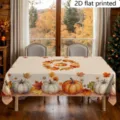 Erntedankfest Herbst Kürbis Ahornblatt Tischdecke für Esszimmer Haus Urlaubs Party Dekor - ZB810-14