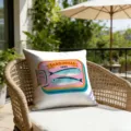 Karikatur Sardine Dose Druck Kissenbezug Strand Resort Stil Sofa Deko Kissen Bezug - Sardinenbüchsenmuster (CDR498-22) / Nur Kissenbezug (Ohne Inlay)