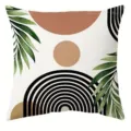 Nordischer abstrakter botanischer geometrischer Kissenbezug fuer Sofa Heimdekoration. - 45*45cm (Ohne Kern) / CDR512-4