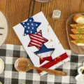 Unabhängigkeitstag Geschirrtuch mit US Flagge Stern Muster, ideal für Küche und Juli Dekoration. - Stil 10 / 1 Stück