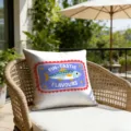 Dekorativer Dopamin Sardinen Dosen Druck Kissenbezug fuer Strandurlaub Sofa Stuhl Polster - Sardinenbüchsenmuster (CDR498-18) / Nur Kissenbezug (Ohne Inlay)