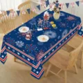 Independence Day tablecloth patriotic red white blue stars fireworks dining table cover decor - Style 11 / 40*60cm Brushed Fabric
