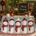 Gonna da tavolo di Natale impermeabile poliestere decorazione festiva tovaglia casa - Stile 14 / 140*75CM