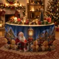 Weihnachts Tischdecke wasserdicht festliche Tischschürze Party Deko Zuhause Winter - ZQUN17-13