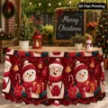 Gonna da Tavolo di Natale Impermeabile Poliestere Tovaglia Festiva per Decorazione - Stile 17 / 140*75CM