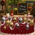 Tovaglia di Natale decorazione albero festa gonna da tavolo per cucina sala da pranzo - Stile 20 / 140*75CM
