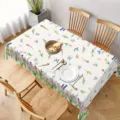 Frühling Sommer Blumen Tischdecke Detailansicht, wunderschönes Aquarell Tulpen Design für Zuhause. - 40*60cm Gebürsteter Stoff / ZB711-10