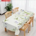 Spring botanical floral rectangular tablecloth for dining table home decor dustproof cover - 40x60cm Brushed Fabric / Spring Summer Botanical Floral (ZB741-18)