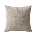 Fundas de cojín de chenilla beige, funda de almohada cuadrada texturizada para sofá salón. - Funda de Almohada Individual (Sin Relleno) / Marrón Claro