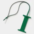 Colgante de bolso letra I de cuero verde llavero elegante para bolsos y llaves de auto - Verde