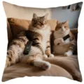 Süße Katzen Dekokissenbezug, lustige Haustier Sofa Kissenhülle für Zuhause Schlafzimmer Wohnzimmer - Stil 19