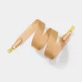 Correa de hombro ancha de nailon trenzado para bolsos cruzados con ganchos dorados. - L80cm A3.8cm / Albaricoque Hebilla Dorada