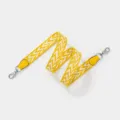Yellow and white woven replacement bag strap, stylish casual crossbody purse strap - Length 110cm Width 2.5cm / Yellow Webbing with Silver Buckle