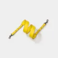 Yellow replacement leather bag strap with metal hardware and adjustable length feature. - Width 4cm Length 102cm-110cm / Yellow Gunmetal Buckle
