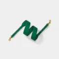 Groene lederen tassenriem vervanging, verstelbare schouderband met gouden hardware. - Breedte 4cm Lengte 102cm-110cm / Groen Gouden Gesp