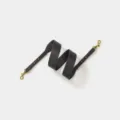 Verstelbare zwarte lederen vervangende tasriem met hoogwaardige gouden metalen hardware voor tassen. - Breedte 4cm Lengte 102cm-110cm / Grijs Gouden Gesp