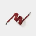 Rode effen lederen vervangende tassenband, verstelbare brede schouderband voor handtassen. - Breedte 4cm Lengte 102cm-110cm / Donkerrood Gunmetal Gesp