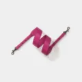 Verstelbare brede lederen vervangende tasriem, effen kleur gladde lange schouderriem. - Breedte 4cm Lengte 102cm-110cm / Fuchsia Gunmetal Gesp
