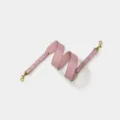 Roze lederen vervangende tasriem met gouden hardware, verstelbare schouderband voor handtassen. - Breedte 4cm Lengte 102cm-110cm / Roze Gouden Gesp