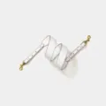 Witte lederen vervangende tassenriem met gouden hardware, verstelbaar en stijlvol accessoire. - Breedte 4cm Lengte 102cm-110cm / Wit Gouden Gesp