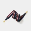 Woven wide replacement shoulder strap for crossbody bags, premium canvas and leather design. - Width 5cm Length 70cm / Blue Gold Buckle