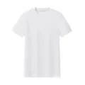 Plain white mens short sleeve t-shirt, cooling quick dry sun protection casual basic summer top. - S / Tops / White
