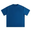 Men summer short sleeve t-shirt casual solid blue breathable quick dry outdoor sportswear - Ink Blue