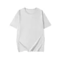 Plain grey short sleeve t-shirt basic casual top for men daily wear comfortable fit - S / Tops / Grayish White