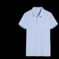 Men's light blue short sleeve polo shirt casual breathable collared top for summer. - S / Tops / Sky Blue