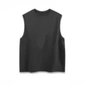 230GSM Men's Casual Cotton Tank Top Solid Color Summer Sleeveless Vest Basic Athletic Gym Shirt - S / Tops / Dark Gray
