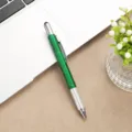 6-in-1 multifunktionales Werkzeug Kugelschreiber mit Lineal Stift und Schraubendreher - Dunkelgrün
