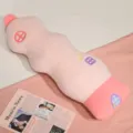 Creative soft bottle house throw pillow plush toy cute home cushion bolster doll. - Pink / 80cm