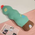 Creative soft bottle house plush pillow toy cute green doll home sofa cushion bolster 1pc - Green / 80cm