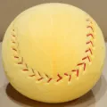 Yellow plush softball pillow toy, cute simulation baseball stuffed doll for kids and gifts. - 9cm Pendant / Yellow