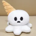 Süßes Eiscreme Geist Plüschtier weiche Stoffpuppe kreatives Halloween Geschenk. - Beidigter Eisgeist