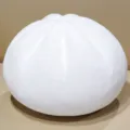 Cute simulation steamed bun plush pillow soft toy creative stuffed doll home decoration - White
