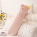 Cute pink pig plush long body pillow, soft kawaii stuffed animal bolster for sleeping and hugging. - 90cm / Little Pig Style