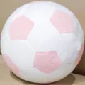 Soft plush soccer ball pillow, cute stuffed football cushion toy for kids and home decor. - 9cm Pendant / Pink