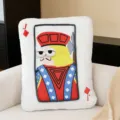 Cute cartoon playing card plush pillow, white sofa cushion, soft toy doll, funny home decor. - Joker Style