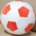 Creative simulation soccer plush pillow, soft stuffed football doll toy for home decor and kids. - 9cm Pendant / Red