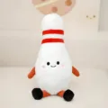 Cute bowling pin plush toy with red stripes and soft doll design for kids room decor. - 30cm / Bowling Ball