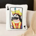 Spade king playing card plush pillow, funny cartoon sofa cushion and cute doll toy for room. - Style K