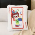 Cute cartoon playing card plush pillow soft sofa cushion funny joker doll for home decor. - Red Joker Style
