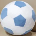 Blue and white plush soccer ball pillow soft toy spherical cushion for room decor - 9cm Pendant / Blue