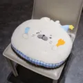 Niedliches Robben-Plüschkissen Variante, weiches gefülltes Bodenkissen für Sofa Wohnkultur - Gedämpfter Brötchen-Stil / 37cm