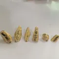 Overdreven gothische gouden vingernagel ringen onregelmatige metalen knokkel ringen - Gouden 6-delige set