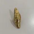 Overdreven onregelmatige gouden metalen ring statement gotische nagel pantser sieraden - Goud Stijl D