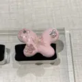Roze vlinder geëmailleerd ring Y2K zoete coole stijl retro parel strik vingerring vrouw - Roze strik stijl (R567-H-8)