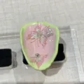 Zomer handgemaakte geëmailleerde vlinderring met parels en strass, zoete en koele Y2K-stijl. - Lichtgroen roze vlinder parel stijl (R1200-B)
